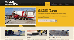 Desktop Screenshot of davidenterprisesinc.com