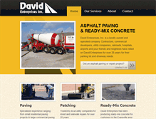 Tablet Screenshot of davidenterprisesinc.com
